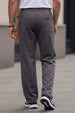 Grey Minimalist Loopknit Loose Fit Streetwear Jogger