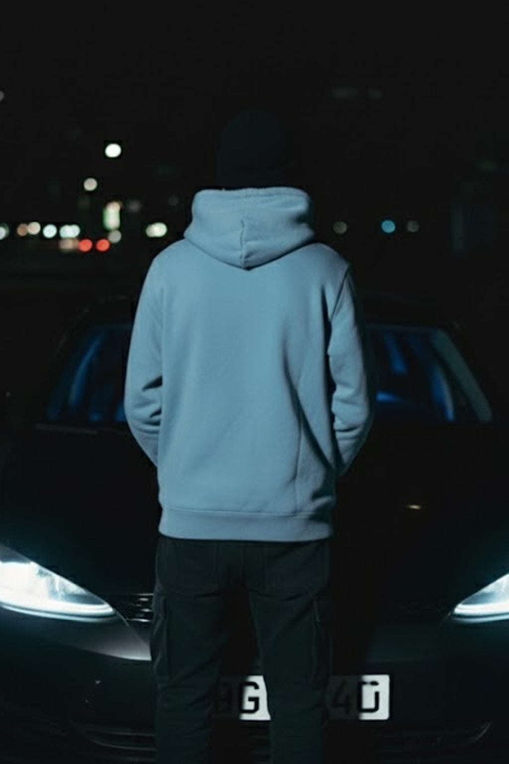 Biltmore Haritage Blue Oversized Printed Hoodie