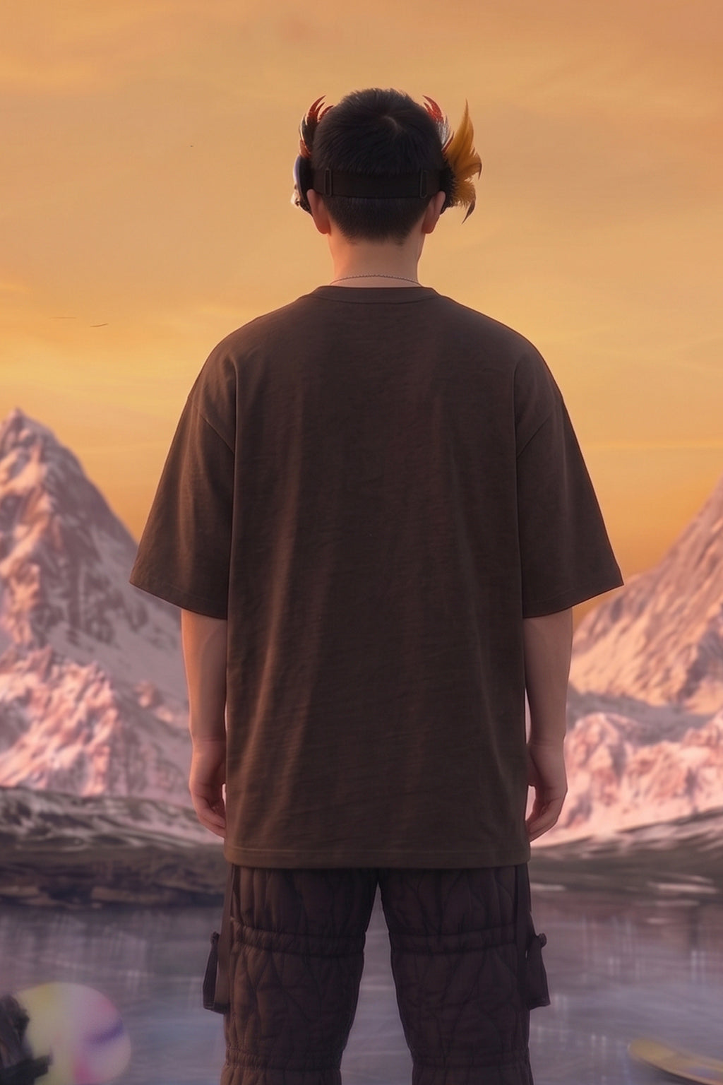 Burn Break Brown Front Printed Exclusive T-shirt Supreme Edition