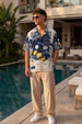 Midnight Garden White All Over Print Oversized Exclusive Shirt