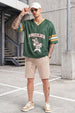 Grizzlies Green Varsity Collar Oversized T-Shirt