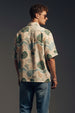 Earth Tones Abstractl Swanwhite All Over Print Oversized Exclusive Shirt