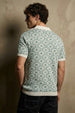 Sky Blue Jacquard Textured Regular Fit Exclusive Polo T-Shirt