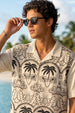 Paradise Off White Oversized Embroidered Exclusive Shirt