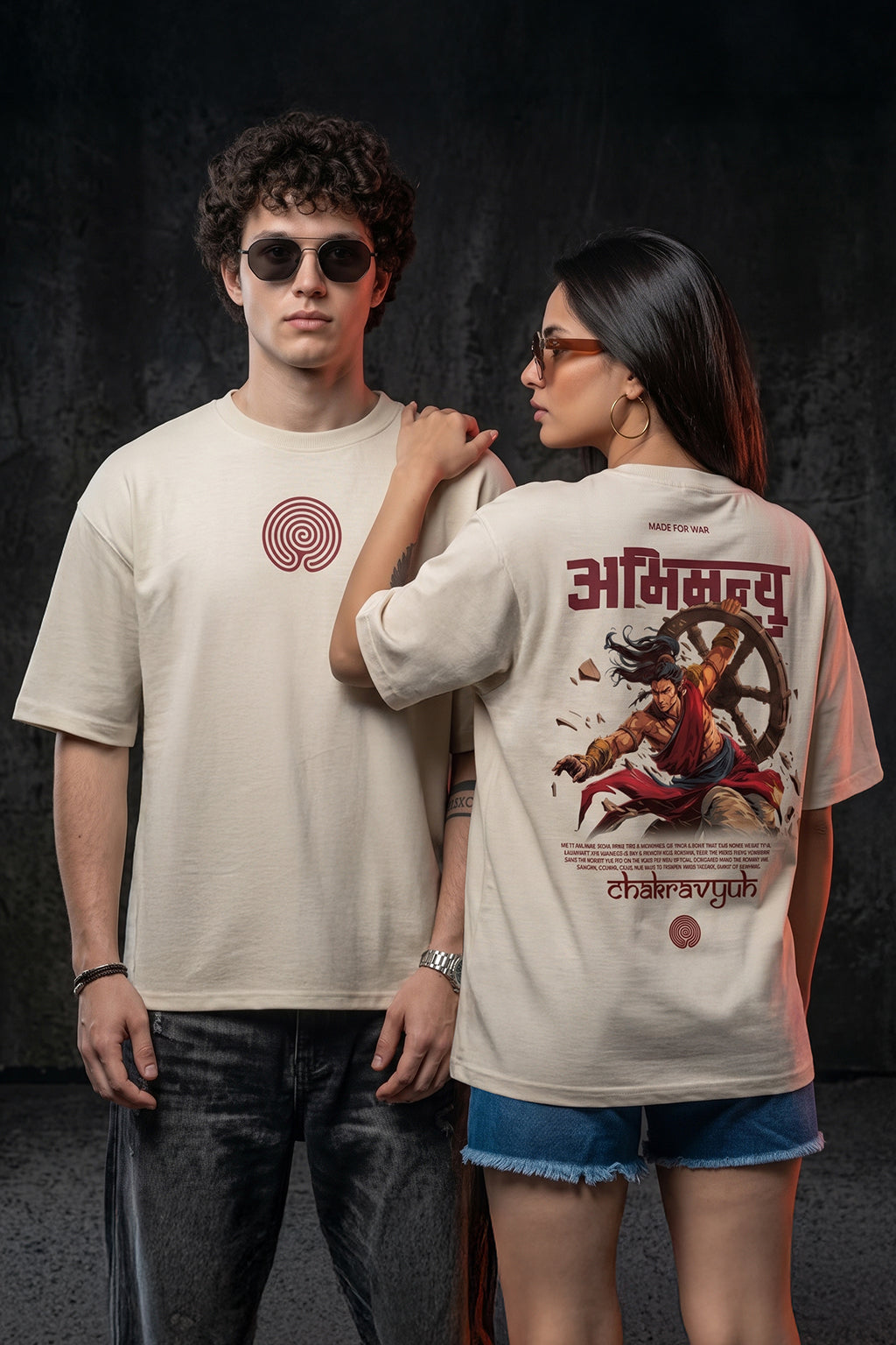 अभिमन्यु Swanwhite Printed Exclusive T-shirt Epic Collection For Women