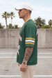Grizzlies Green Varsity Collar Oversized T-Shirt