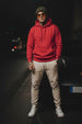 Red Plain Regular Fit Hoodie