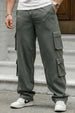 Grey 6 Pocket Baggy Fit Exclusive Knitted Cargo Pant