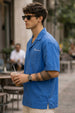 Blue Lagoon Blue Oversized Printed Exclusive Shirt