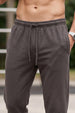 Grey Solid Baggy Fit Jogger