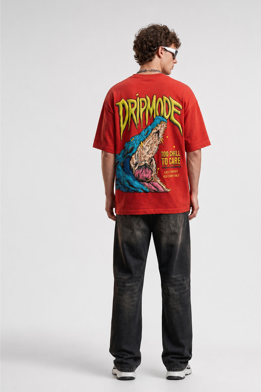 Dripmode Red 3D Puff Print Exclusive T-shirt Supreme Edition