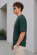 Dollar Teal Green Oversized Textured T-shirt