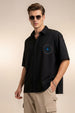 Captain America Black Oversized Printed Exclusive Shirt