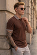 Chocolate Stripped Collar Regular Fit Exclusive Pique Lycra Polo T-Shirt