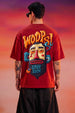 Stay Sick Red Oversized Puff Printed Exclusive T-shirt