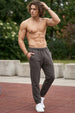 Grey Solid Baggy Fit Jogger