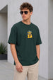 Dollar Teal Green Oversized Textured T-shirt