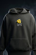 Wild Thing Grey Oversized Puff Printed Exclusive Hoodie