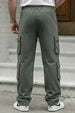 Grey 6 Pocket Baggy Fit Exclusive Knitted Cargo Pant