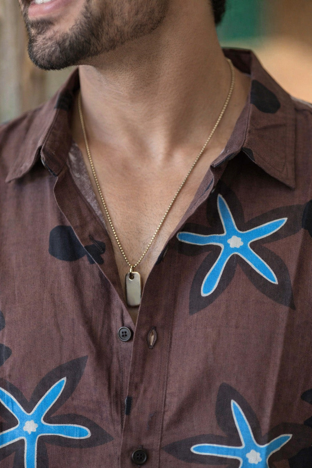 Midnight Star Brown All Over Print Oversized Exclusive Shirt