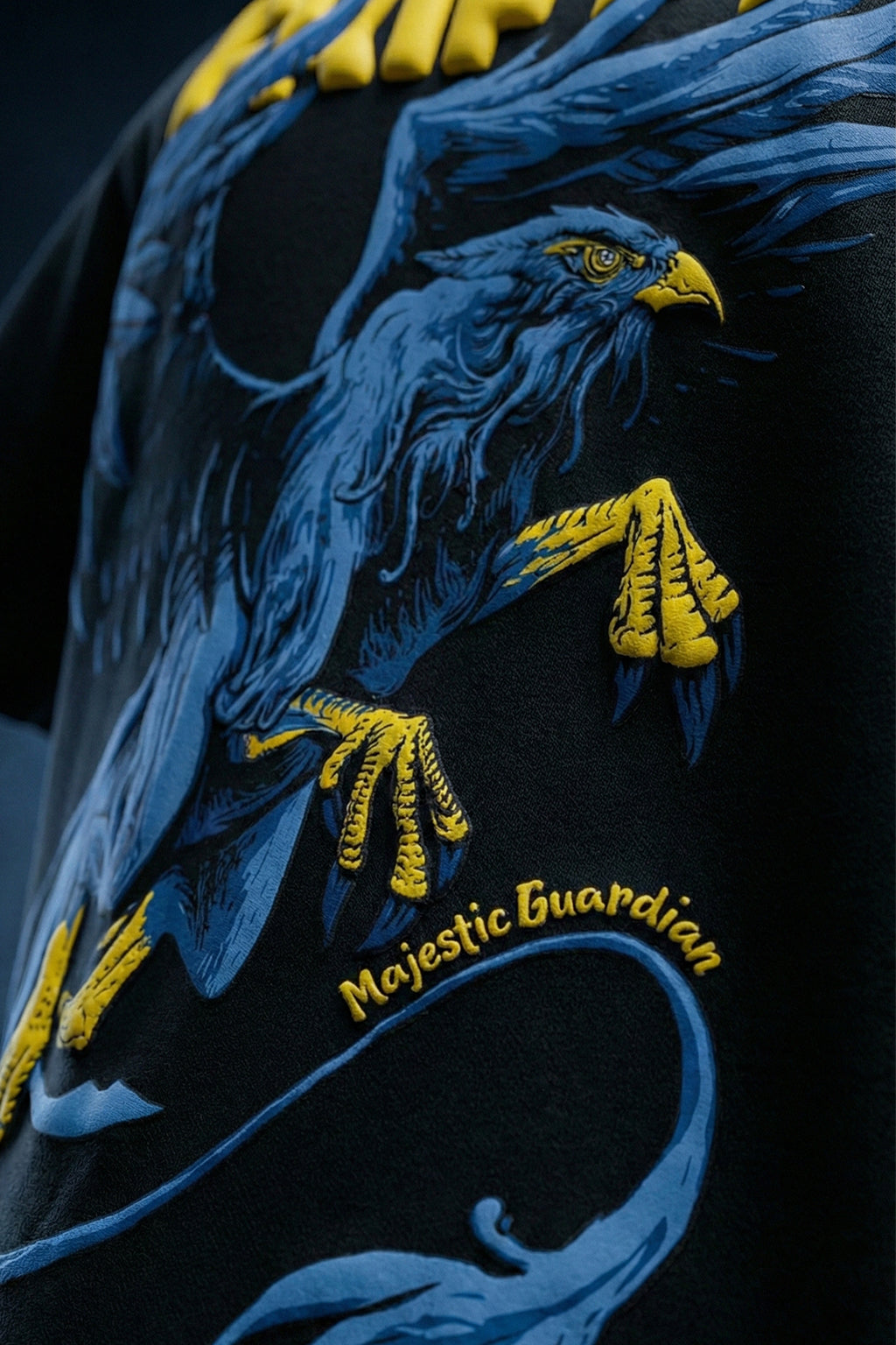 Griffin Black 3D Puff Print Exclusive T-shirt Supreme Edition