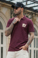 New York Wine Rib Collar Economic Regular Fit Pique Polo