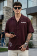 Deadpool Brown Oversized Printed Exclusive Shirt
