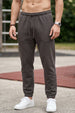 Grey Solid Baggy Fit Jogger
