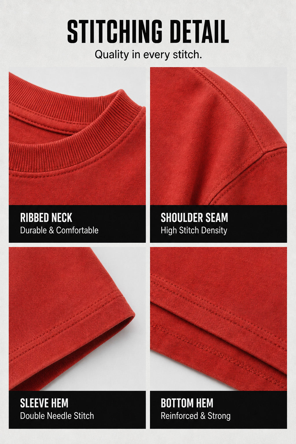Dripmode Red 3D Puff Print Exclusive T-shirt Supreme Edition