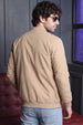 Urban Classic Cream Plain Regular Fit Exclusive Bomber Jacket