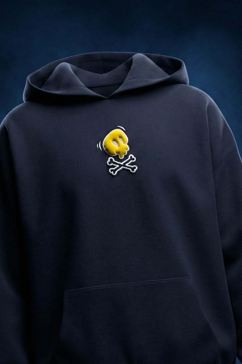 Wild Thing Grey Oversized Puff Printed Exclusive Hoodie