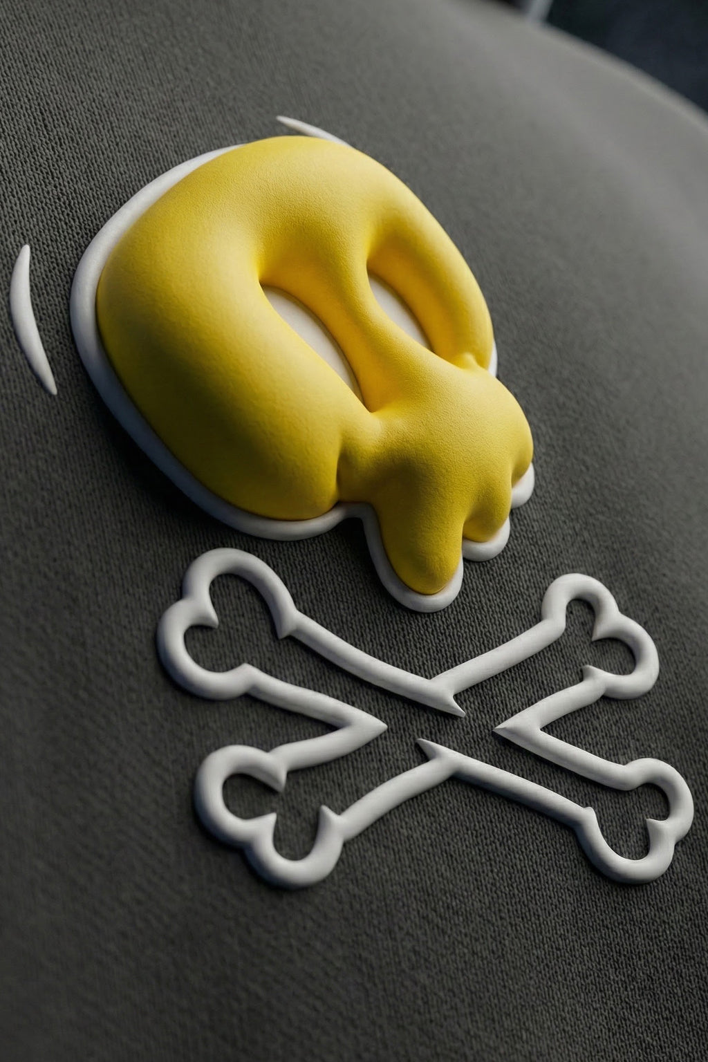 Wild Thing Grey Oversized Puff Printed Exclusive Hoodie