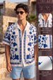 Botanical White All Over Print Oversized Exclusive Shirt