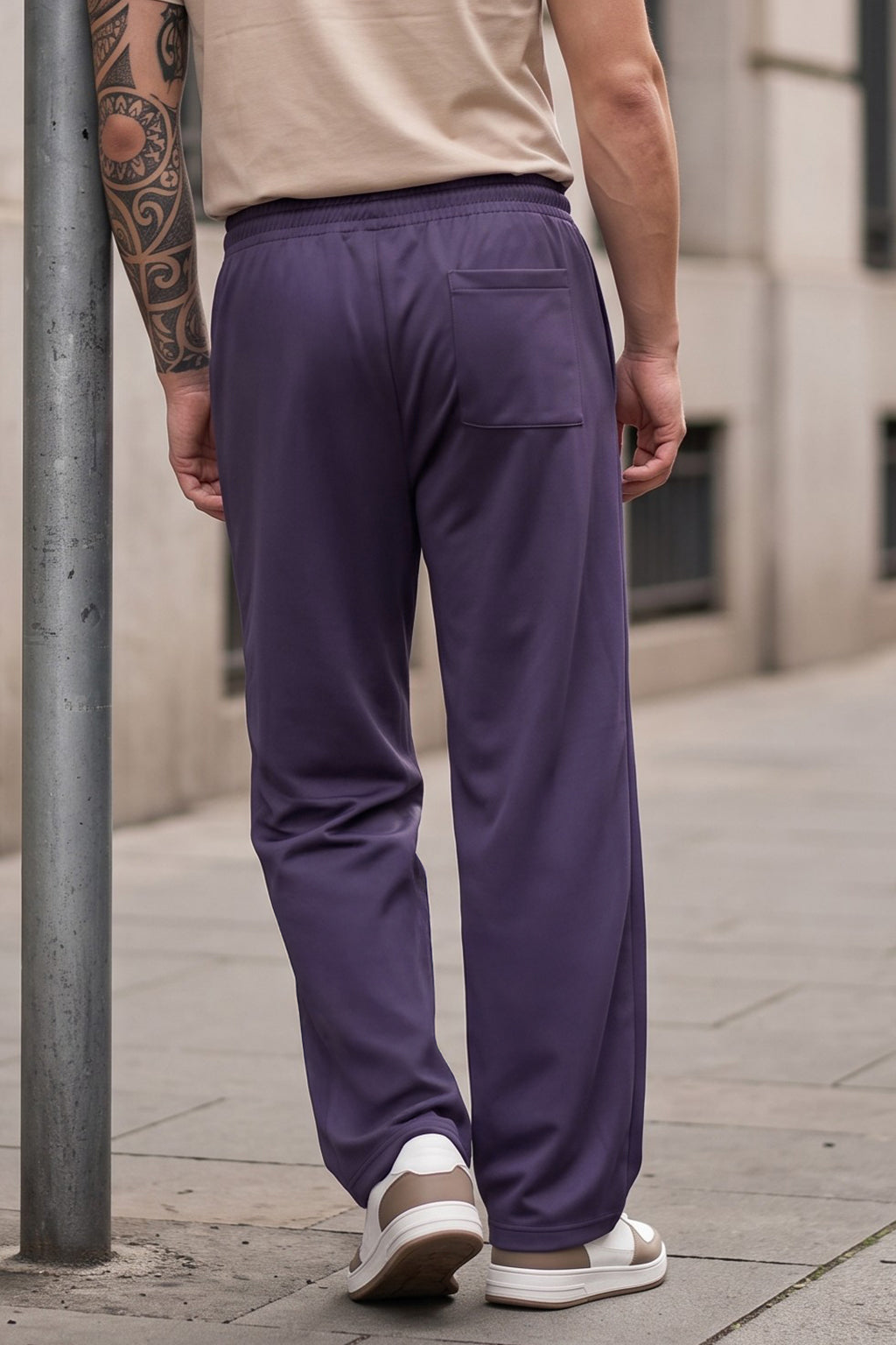 Skipper Blue Minimalist Loopknit Loose Fit Streetwear Jogger