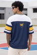 Whatever Navy Varsity Collar Oversized T-Shirt