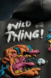 Wild Thing Grey Oversized Puff Printed Exclusive Hoodie
