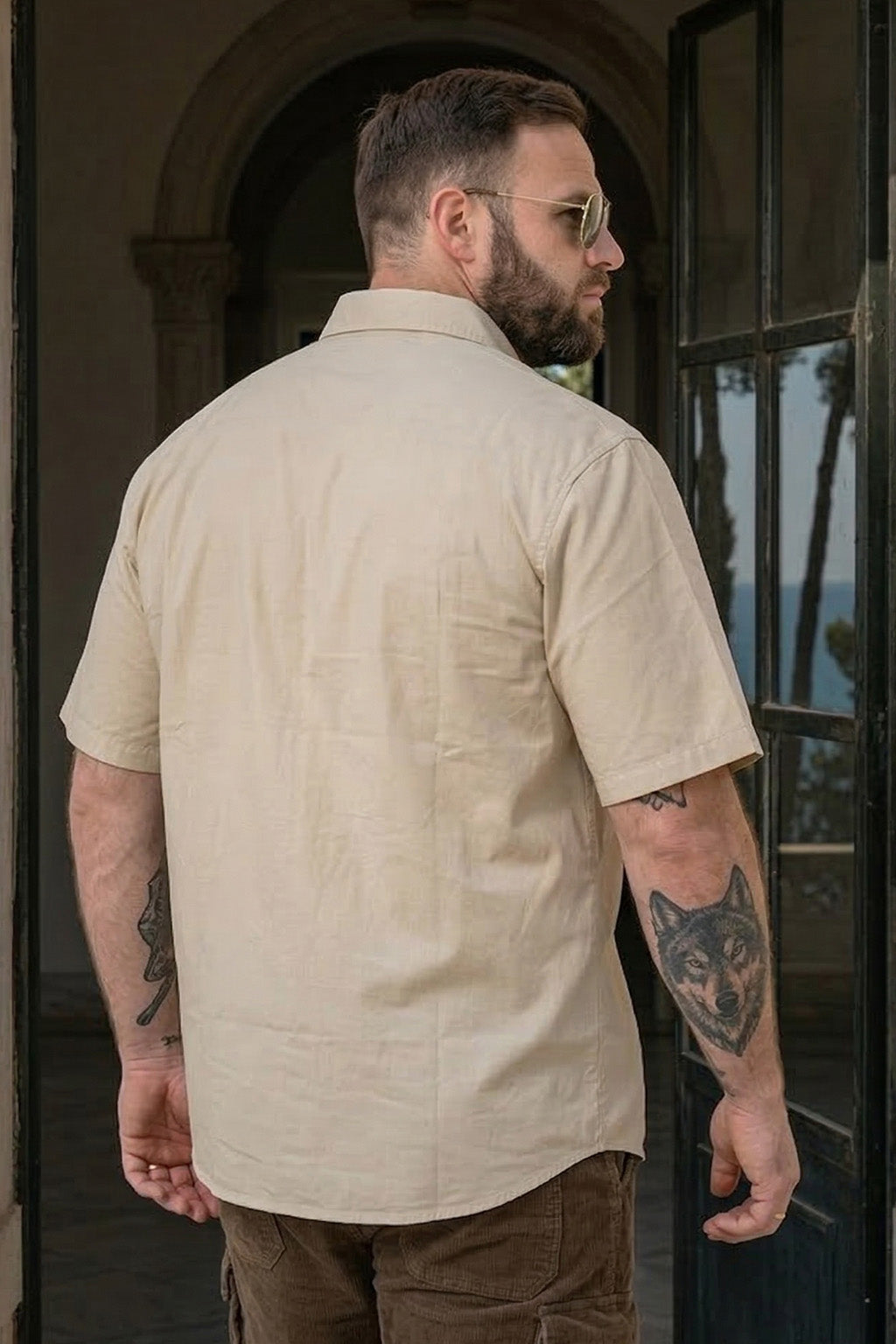 Swanwhite Plus Size Half Sleeve Dual Pocket Utility Exclusive Shirt