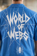Spider Blue Oversized Printed Exclusive Shirt