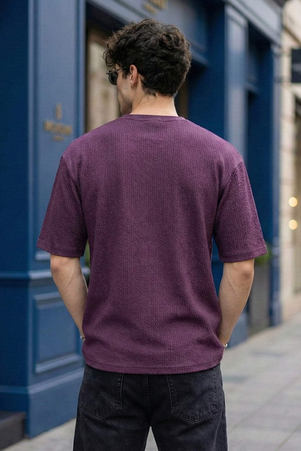 I'm Fine Wine Oversized Textured Exclusive T-shirt