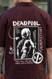 Deadpool Brown Oversized Printed Exclusive Shirt
