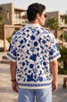 Botanical White All Over Print Oversized Exclusive Shirt