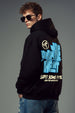Drop The Heat Black Oversized Printed Hoodie