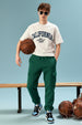 Aventurine Solid Baggy Fit Cargo Joggers