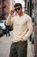 Swan White Plain Full Sleeves Regular Fit T-shirt