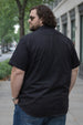 Black Plus Size Half Sleeve Dual Pocket Utility Exclusive Shirt