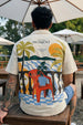 Live In Moment Swanwhite Oversized Printed Exclusive Shirt