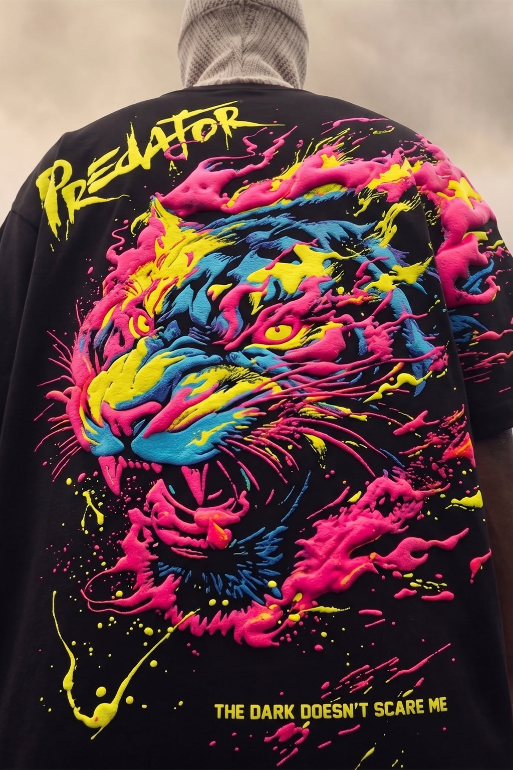 Predator Black 3D Puff Print Exclusive T-shirt Supreme Edition