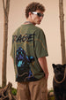 Black Panther Olive Back Printed Exclusive T-shirt Supreme Edition