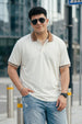 White Plus Size Polo T-shirt