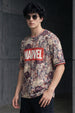 Marvel White Oversized Graphic Printed T-shirt